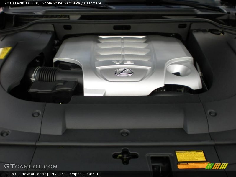 Noble Spinel Red Mica / Cashmere 2010 Lexus LX 570