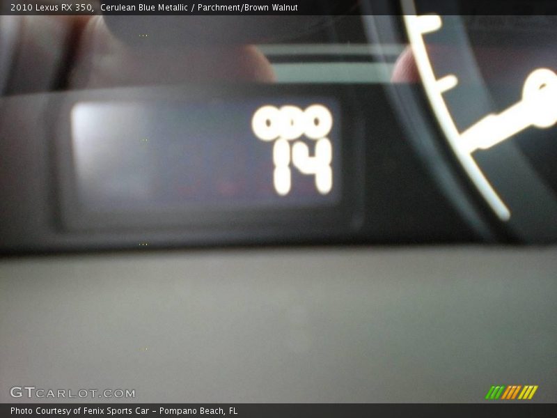 Cerulean Blue Metallic / Parchment/Brown Walnut 2010 Lexus RX 350