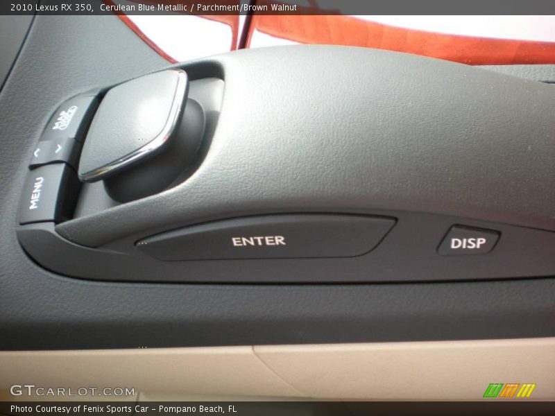 Cerulean Blue Metallic / Parchment/Brown Walnut 2010 Lexus RX 350