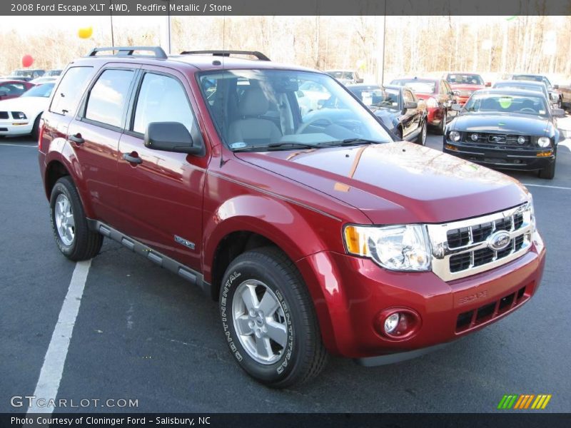 Redfire Metallic / Stone 2008 Ford Escape XLT 4WD
