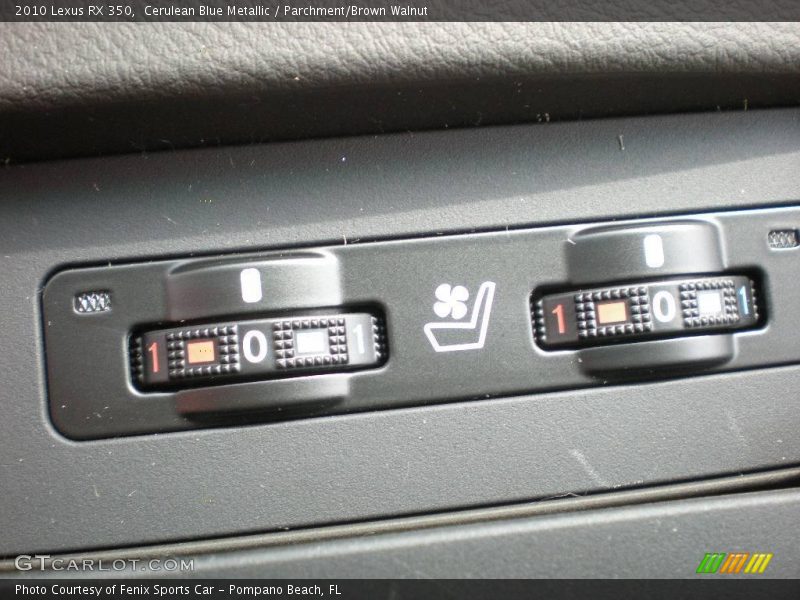Cerulean Blue Metallic / Parchment/Brown Walnut 2010 Lexus RX 350