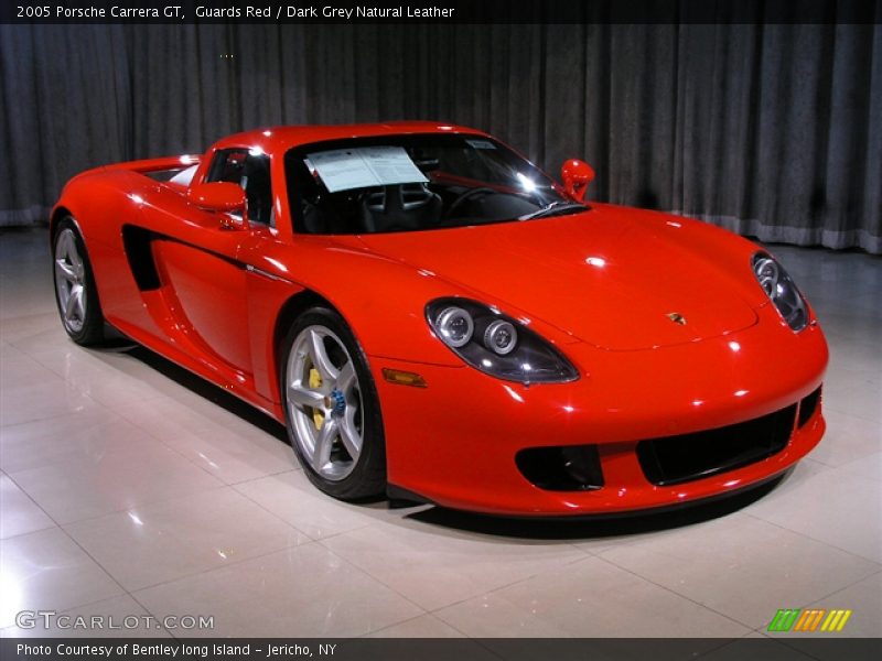 Guards Red / Dark Grey Natural Leather 2005 Porsche Carrera GT