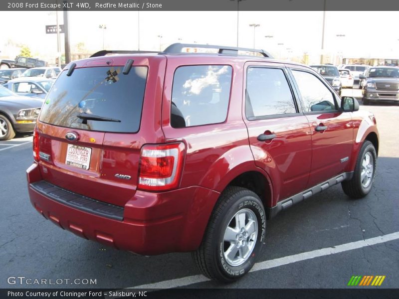 Redfire Metallic / Stone 2008 Ford Escape XLT 4WD