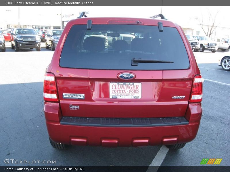 Redfire Metallic / Stone 2008 Ford Escape XLT 4WD