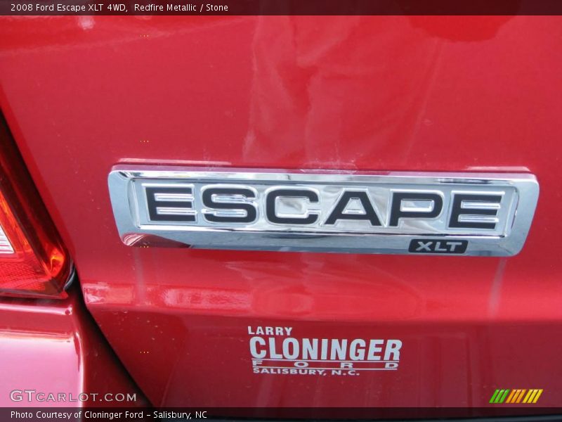 Redfire Metallic / Stone 2008 Ford Escape XLT 4WD