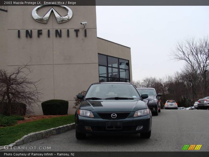 Emerald Mica / Beige 2003 Mazda Protege LX