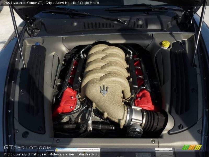 Grigio Alfieri Metallic / Grigio Medio 2004 Maserati Coupe GT