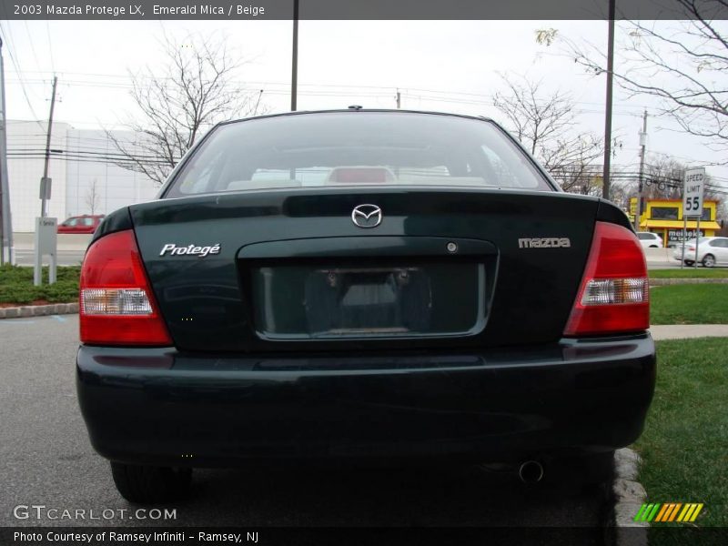Emerald Mica / Beige 2003 Mazda Protege LX