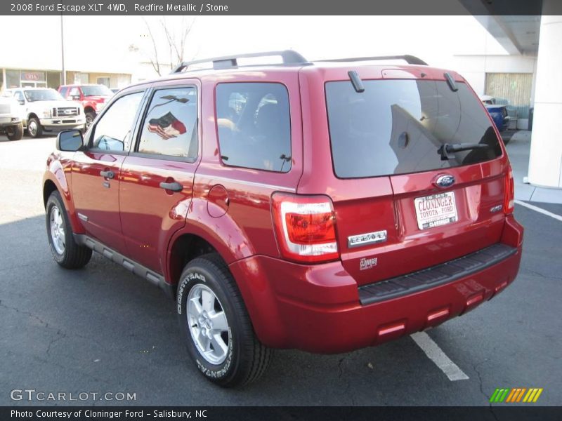 Redfire Metallic / Stone 2008 Ford Escape XLT 4WD