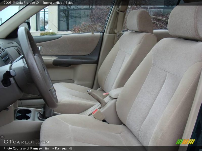 Emerald Mica / Beige 2003 Mazda Protege LX