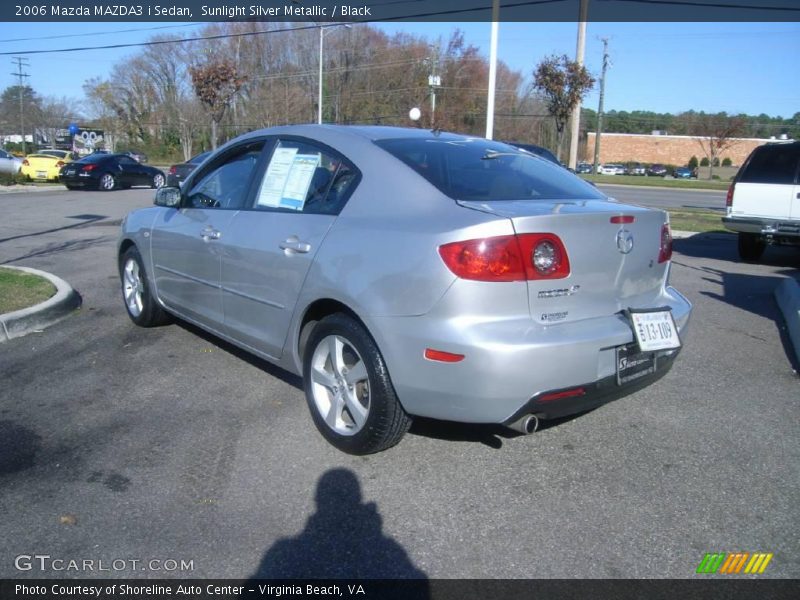 Sunlight Silver Metallic / Black 2006 Mazda MAZDA3 i Sedan