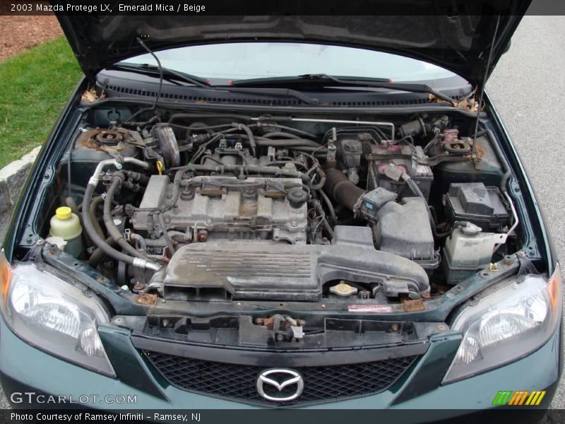 Emerald Mica / Beige 2003 Mazda Protege LX