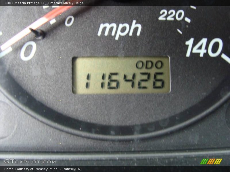 Emerald Mica / Beige 2003 Mazda Protege LX