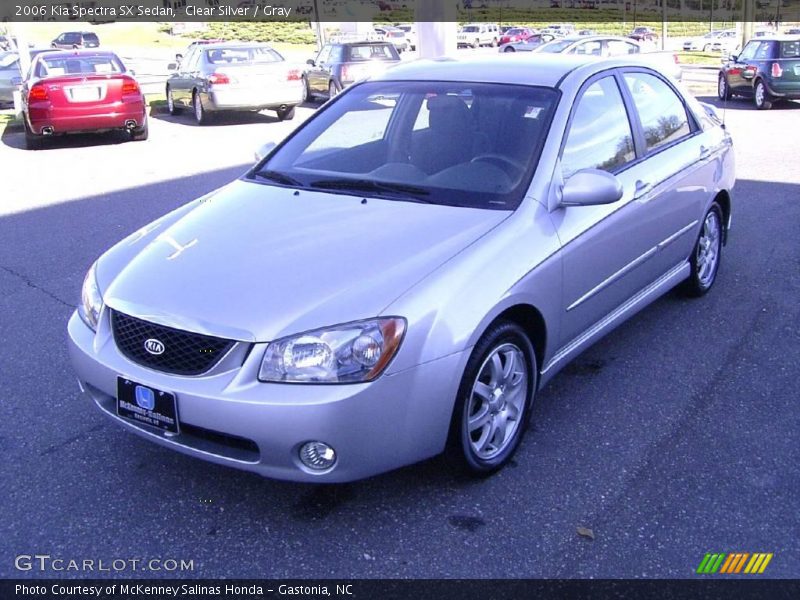 Clear Silver / Gray 2006 Kia Spectra SX Sedan