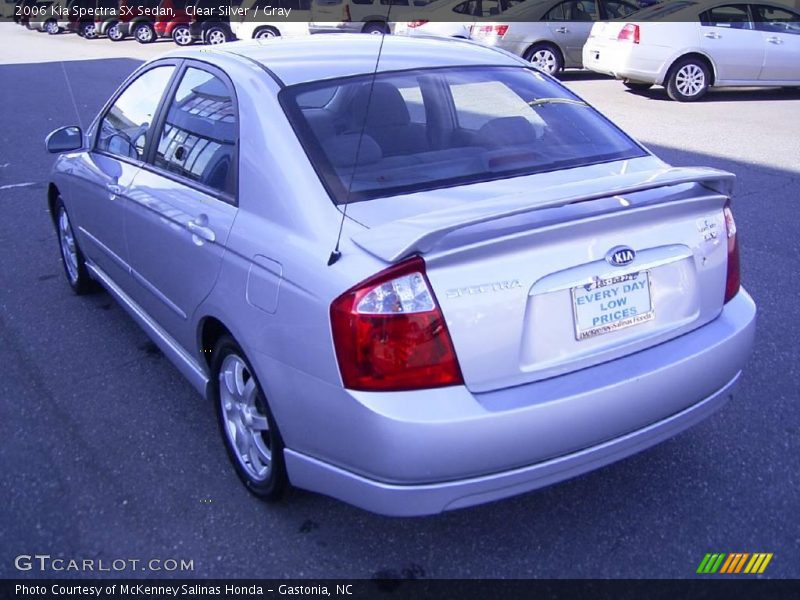 Clear Silver / Gray 2006 Kia Spectra SX Sedan
