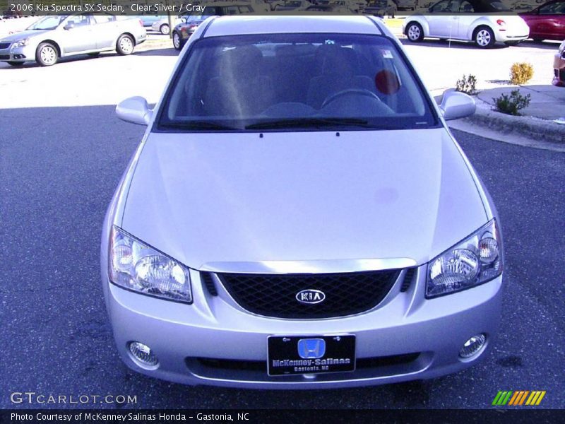 Clear Silver / Gray 2006 Kia Spectra SX Sedan
