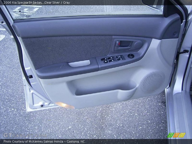 Clear Silver / Gray 2006 Kia Spectra SX Sedan