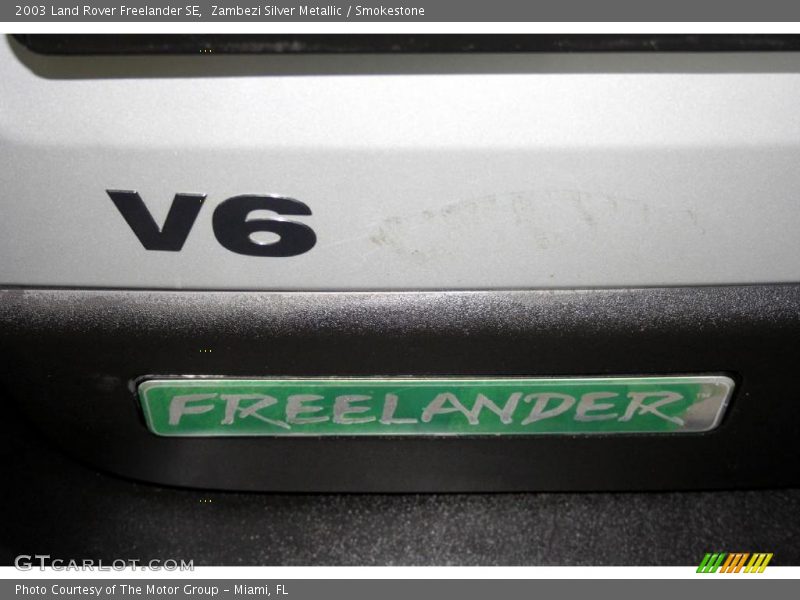 Zambezi Silver Metallic / Smokestone 2003 Land Rover Freelander SE