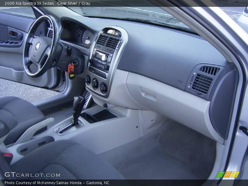 Clear Silver / Gray 2006 Kia Spectra SX Sedan