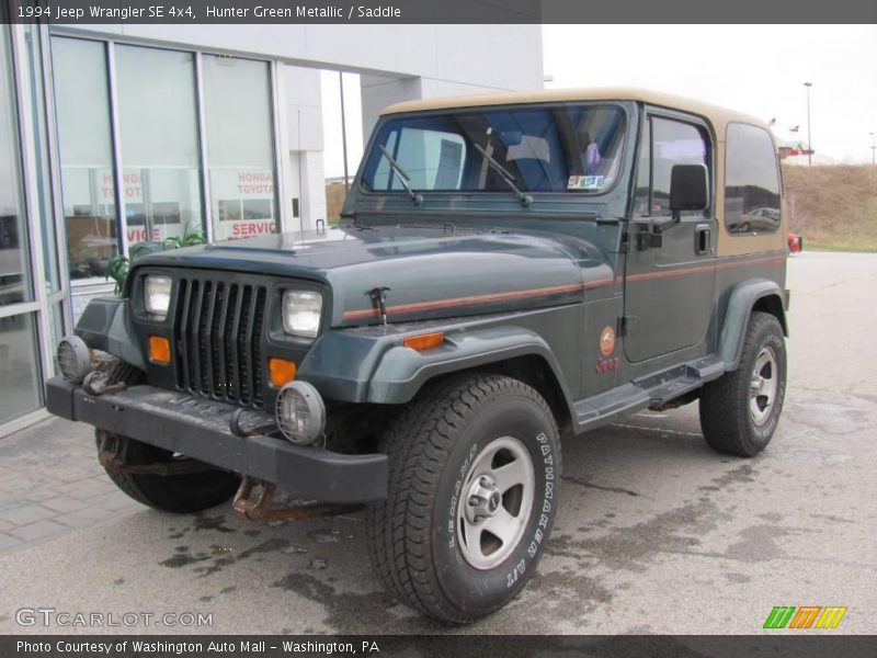 Hunter Green Metallic / Saddle 1994 Jeep Wrangler SE 4x4