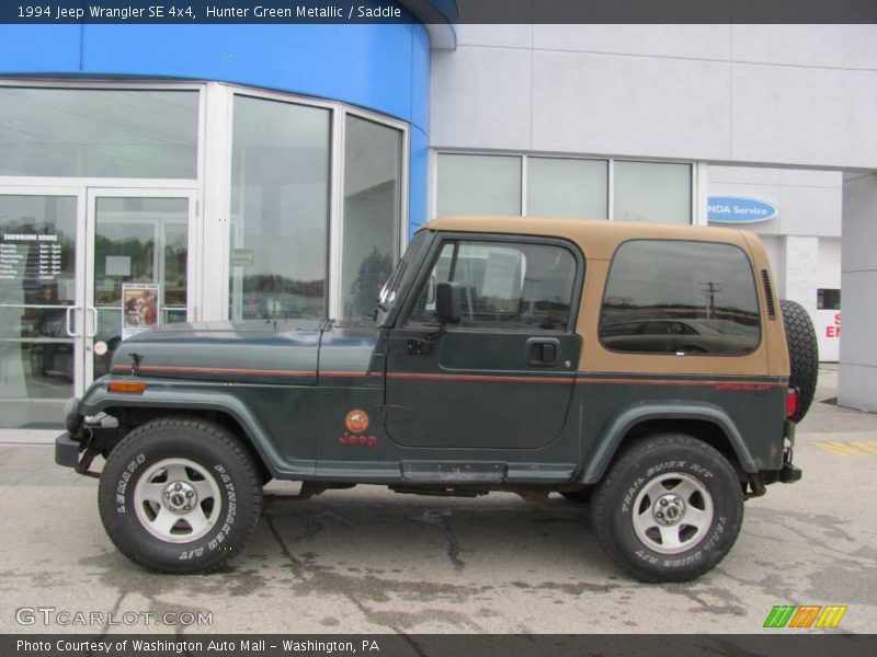 Hunter Green Metallic / Saddle 1994 Jeep Wrangler SE 4x4