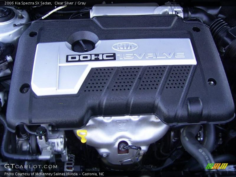 Clear Silver / Gray 2006 Kia Spectra SX Sedan