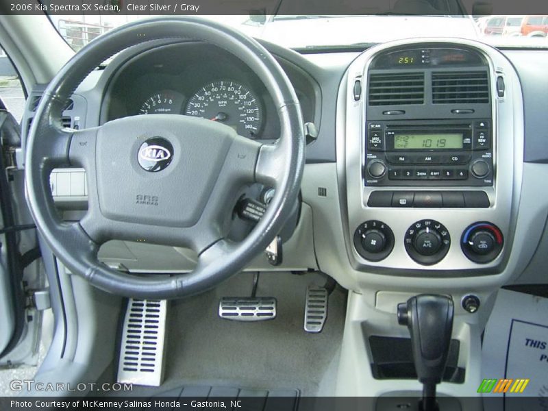 Clear Silver / Gray 2006 Kia Spectra SX Sedan