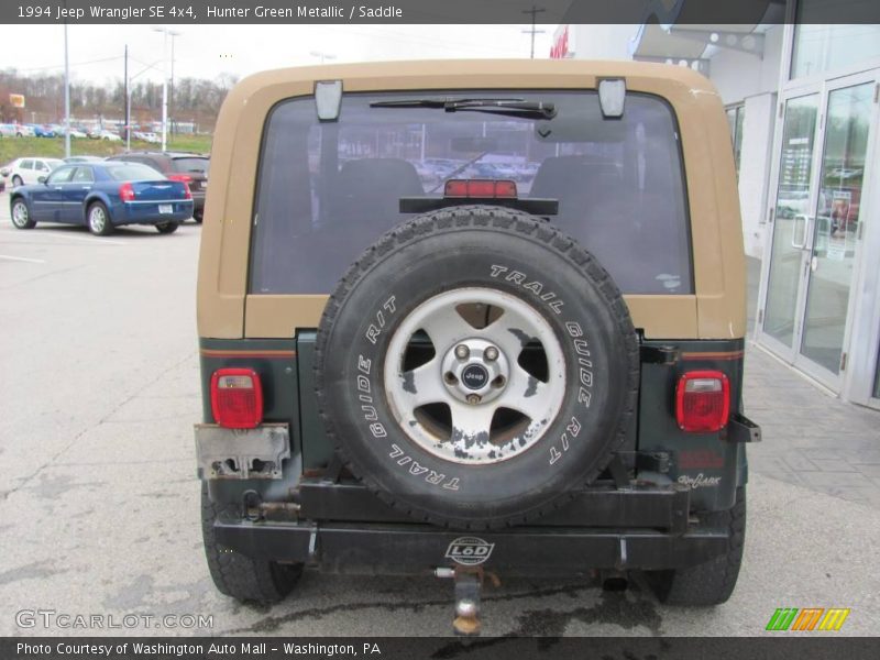 Hunter Green Metallic / Saddle 1994 Jeep Wrangler SE 4x4