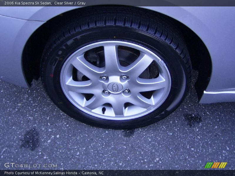 Clear Silver / Gray 2006 Kia Spectra SX Sedan