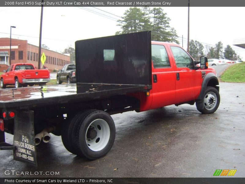Red Clearcoat / Medium Stone Grey 2008 Ford F450 Super Duty XLT Crew Cab 4x4 Chassis