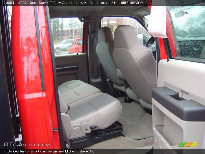 Red Clearcoat / Medium Stone Grey 2008 Ford F450 Super Duty XLT Crew Cab 4x4 Chassis