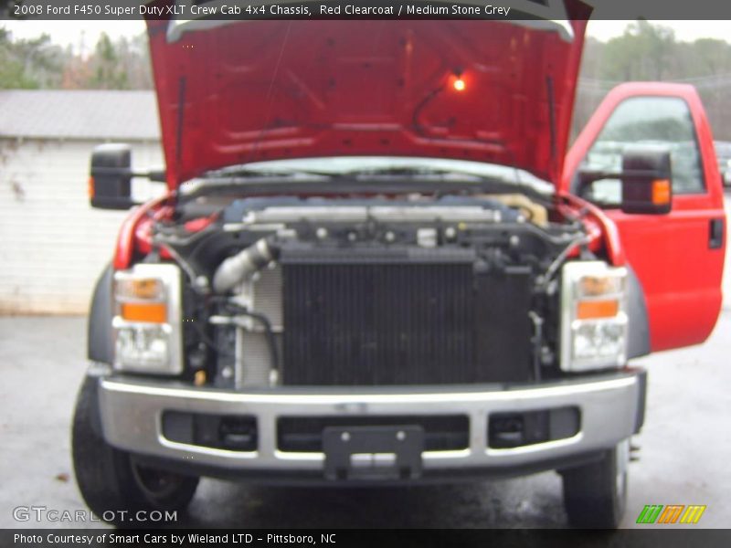 Red Clearcoat / Medium Stone Grey 2008 Ford F450 Super Duty XLT Crew Cab 4x4 Chassis