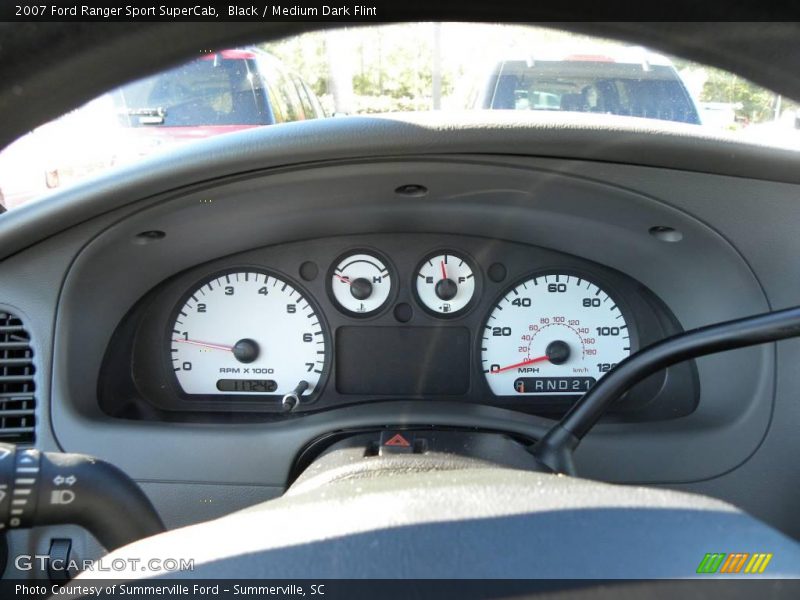 Black / Medium Dark Flint 2007 Ford Ranger Sport SuperCab