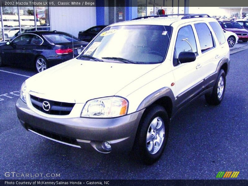 Classic White / Beige 2002 Mazda Tribute LX V6