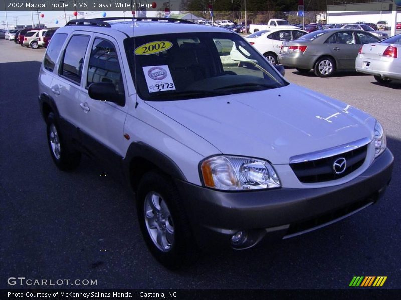 Classic White / Beige 2002 Mazda Tribute LX V6