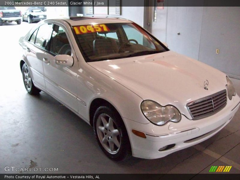 Glacier White / Java 2001 Mercedes-Benz C 240 Sedan