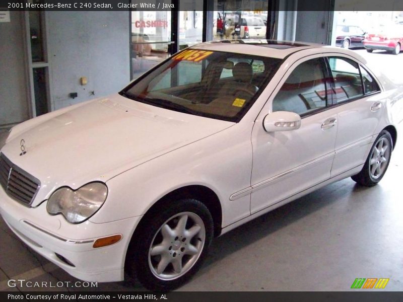 Glacier White / Java 2001 Mercedes-Benz C 240 Sedan