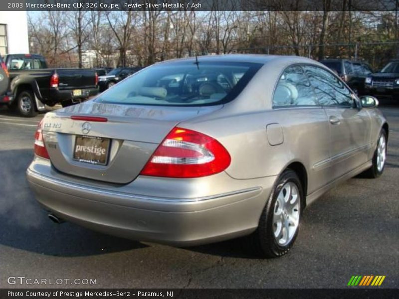 Pewter Silver Metallic / Ash 2003 Mercedes-Benz CLK 320 Coupe