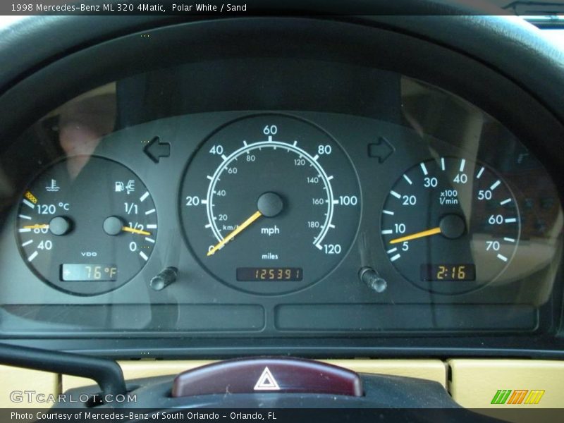 Polar White / Sand 1998 Mercedes-Benz ML 320 4Matic