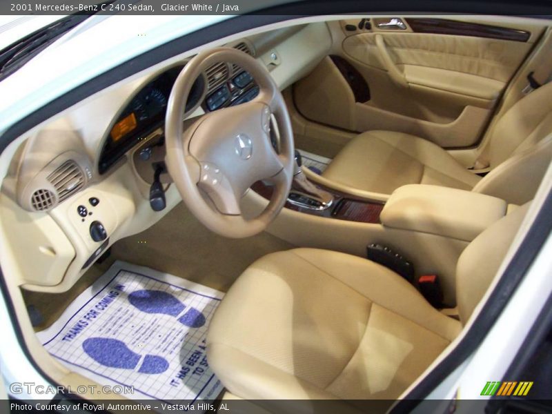 Glacier White / Java 2001 Mercedes-Benz C 240 Sedan