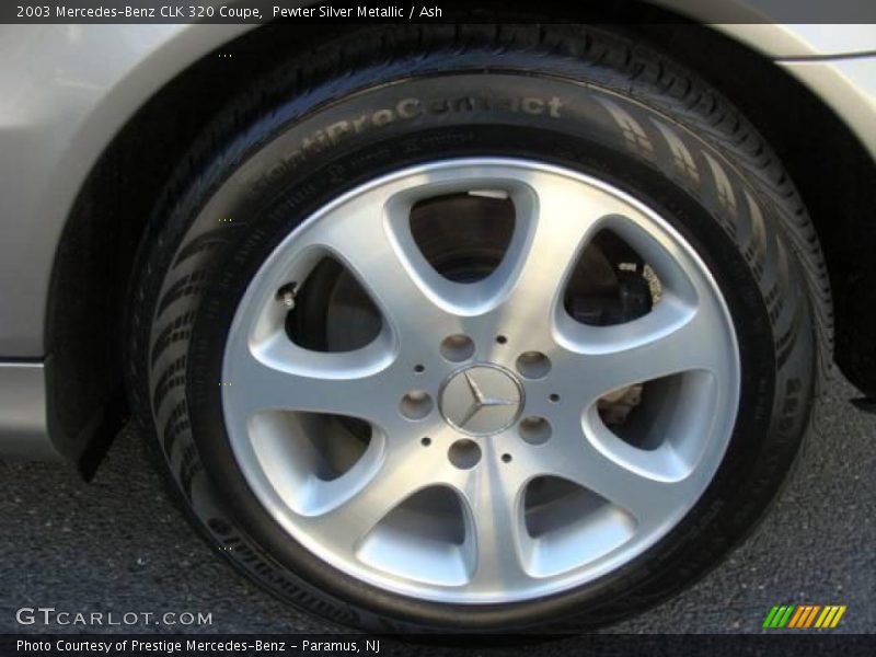 Pewter Silver Metallic / Ash 2003 Mercedes-Benz CLK 320 Coupe