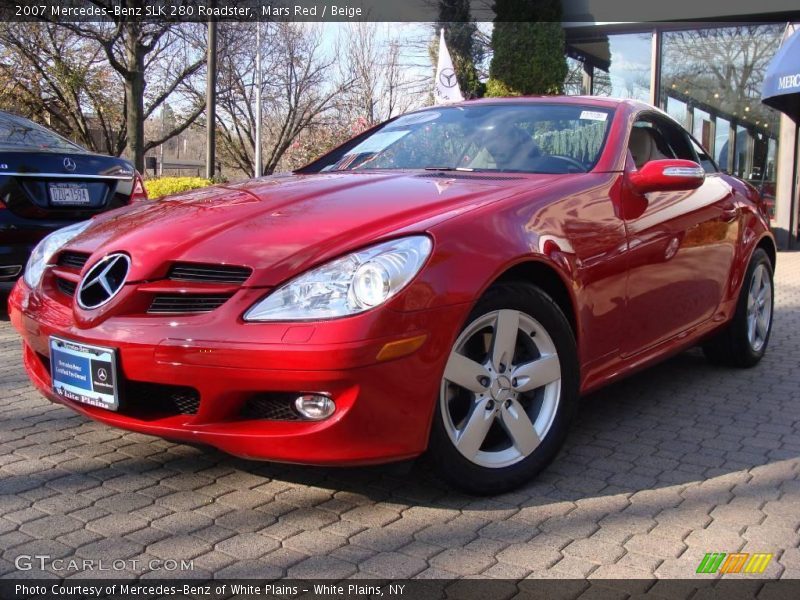 Mars Red / Beige 2007 Mercedes-Benz SLK 280 Roadster
