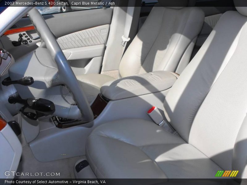 Capri Blue Metallic / Ash 2003 Mercedes-Benz S 430 Sedan