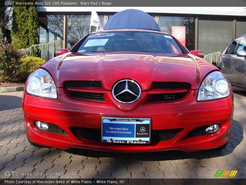 Mars Red / Beige 2007 Mercedes-Benz SLK 280 Roadster