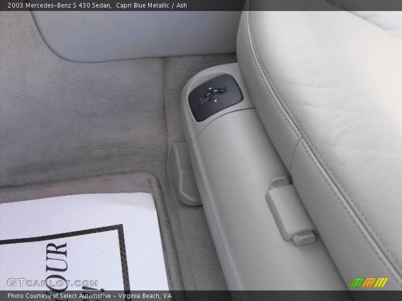 Capri Blue Metallic / Ash 2003 Mercedes-Benz S 430 Sedan