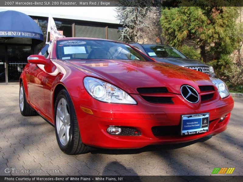 Mars Red / Beige 2007 Mercedes-Benz SLK 280 Roadster