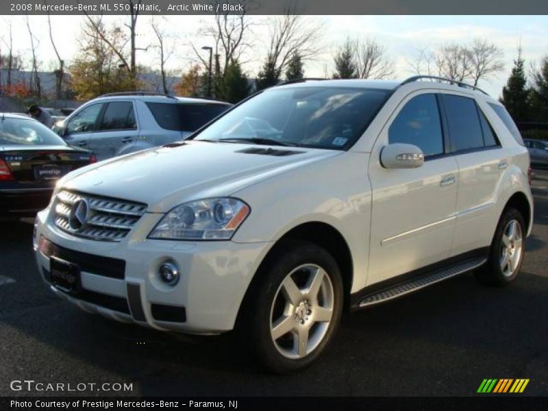Arctic White / Black 2008 Mercedes-Benz ML 550 4Matic