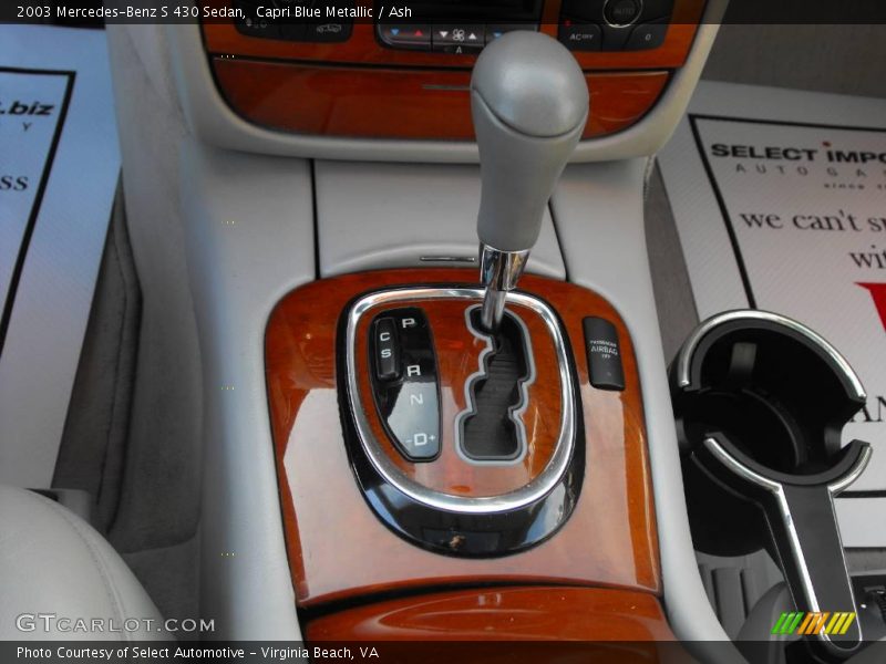 Capri Blue Metallic / Ash 2003 Mercedes-Benz S 430 Sedan