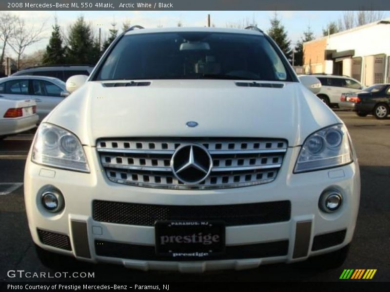 Arctic White / Black 2008 Mercedes-Benz ML 550 4Matic