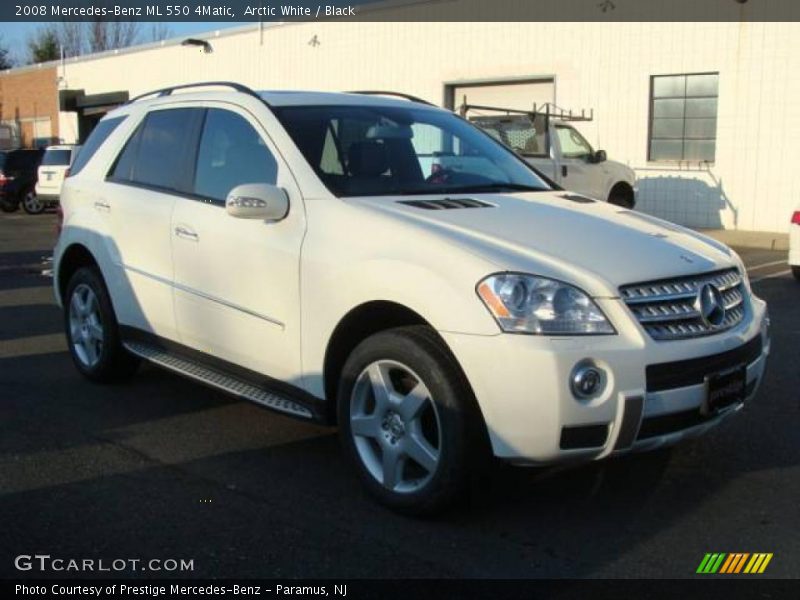 Arctic White / Black 2008 Mercedes-Benz ML 550 4Matic